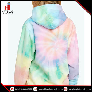 Sweat-shirt à capuche léger pour femme Tie Dye personnalisable dans les tailles S à XXL - Product Image 2
