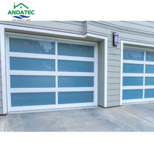 Puerta de <span class=keywords><strong>garaje</strong></span> de vidrio duradera Ideal para casas suburbanas Instalaciones de garajes en el <span class=keywords><strong>centro</strong></span> Puerta de <span class=keywords><strong>garaje</strong></span> de panel transparente de alta calidad - Product Image 5