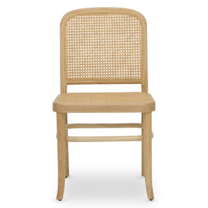 Celvine-Muebles modernos para el hogar, sillas de comedor de madera maciza de teca y ratán tejido con acabado natural para uso en interiores - Product Image 3