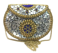 Sac à main en métal de vente chaude embrayage à main sac de nuage pour dame sac à main métallique de mode à la mode métallique personnalisé