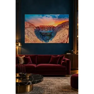 Impression sur toile du théâtre antique de Fida Hierapolis au coucher du soleil - Product Image 2
