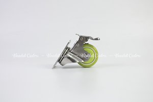1.5\" 2\" Inch Stainless Steel Light Duty PU Casters Anti-Rust <b>Swivel</b> Food Kitchen Tools Factory Price Light Duty <b>Castor</b> Wheels - Product Image 6
