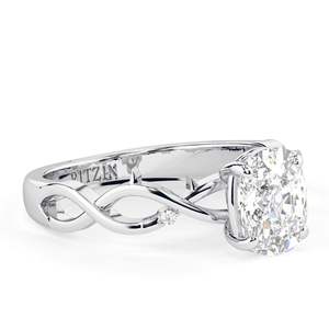 Anillo de compromiso incoloro con corte de cojín alargado de 1.50CT, banda retorcida, anillo de bodas, regalo de aniversario, anillo hecho a mano para mujer - Product Image 6