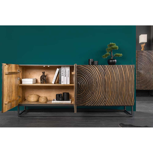 Black Solid Mango Wood Handmade Eco-Friendly Water Resistant Modern Multi-Functional Foldable Easy Installation Kitchen <b>Cabinet</b> - Product Image 6
