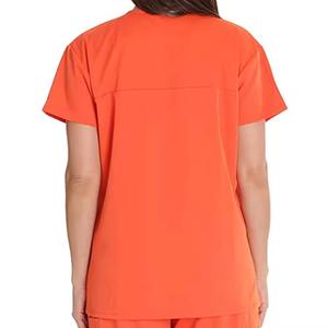 Ensembles d'uniformes d'infirmière pour femmes de coupe classique col montant gommages hospitaliers à manches courtes avec pantalon Cargo en toile - Product Image 6