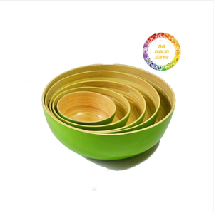 Cuenco de bambú, material sostenible artesanal, fuente de Vietnam, ideal para uso en la cocina, decoración de mesa de comedor y comercio internacional - Product Image 2
