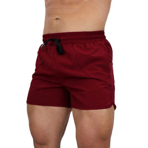Shorts de gymnastique respirants personnalisés pour hommes pour l'entraînement, la course et l'entraînement Shorts de sport à motif solide en vente Service OEM - Product Image 2