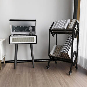 Rolling Book Rack avec style industriel pour la maison et le bureau - Product Image 6