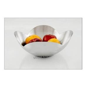 Stainless Steel Modern Fruit Bowl Single Tier Decorative <b>Tabletop</b> <b>Storage</b> and Display for Kitchen Dining Room at Reasonable Cost - Product Image 1