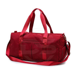 Bolsa de lona de nailon de alta calidad, gran capacidad, plegable, ligera, cierre de cremallera, letras de moda, deporte, uso al aire libre, bolsa hecha - Product Image 1