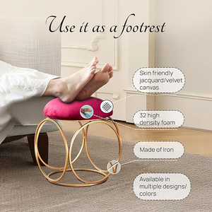 Produit le plus vendu tabouret d'assise au design unique fini or et fer en métal pour le salon de table tabouret décoratif à bas prix - Product Image 6