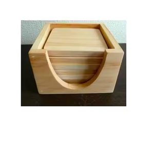 Nouveau design Dessous de verre en bois Pièce de qualité supérieure et pièce antique 100% bois naturel par artisanat en croissant - Product Image 3