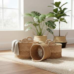 Juego de 3 Cestas de Fibra de Coco Artesanales - Product Image 5