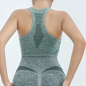 Sujetador deportivo transpirable Top Fitness mujeres sujetador extraíble acolchado Deporte Sujetador correr gimnasio sin costuras Push Up sujetadores - Product Image 3