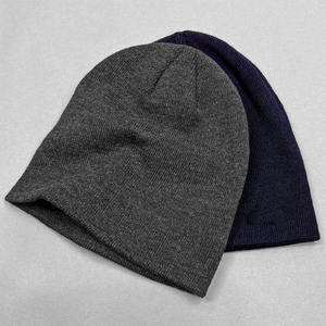 Gorros de Punto Acrílicos Color Gris de Secado Rápido para Invierno, Gorros de Lana Casuales y Modernos para Hombre - Product Image 2