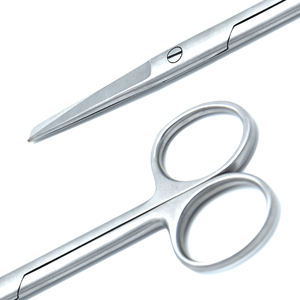 Ciseaux à pansement chirurgical en acier inoxydable Ciseaux à pansement médical avec lame incurvée Cisailles dentaires pour tissus quantité minimale de commande avec logo personnalisé - Product Image 2