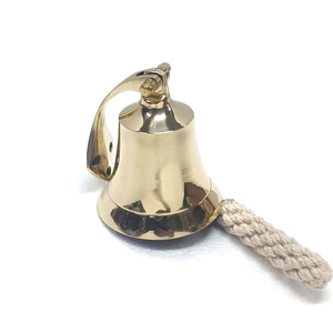 Petite cloche de bateau en laiton nautique, idéale pour la décoration de bureau, cadeau parfait pour les marins, les marins navigants et les passionnés de l'océan - Product Image 3