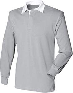 Maillot de rugby chemise de rugby à rayures noires et blanches pour hommes école collège plaine chemise de rugby à rayures solides chemise bicolore - Product Image 6