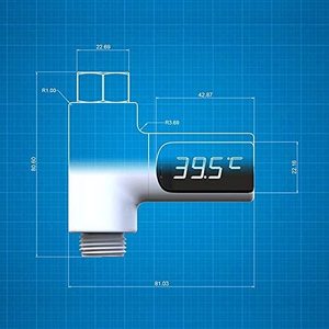 Thermomètre de douche numérique OEM AEK-Tech LS-01 - Instrument de mesure de la température - Product Image 4