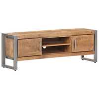 Mueble de TV Europeo Moderno Industrial de Madera Maciza Hecho a Mano con Estantes de Almacenamiento