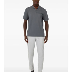 Venta al por mayor 100% algodón de los hombres para los polos de alta calidad transpirable de punto ropa casual con bordado sólido patrón de diseño - Product Image 5