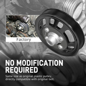 Polea de bomba de agua de aluminio para motor BEVINSEE M50 M52 para BMW 3 5 Series E36 E34 E39 320i 323i 323ti 325i 328i Z3 520i 525i <span class=keywords><strong>525ix</strong></span> - Product Image 5