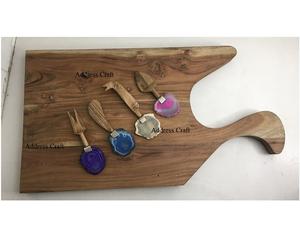 บอร์ดสับที่ไม่เหมือนใครพร้อมอุปกรณ์ตัดชีสบอร์ดอาหารเช้าไม้เขียงหั่นเนย - Product Image 2