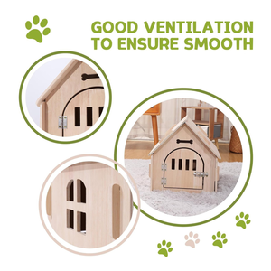 บ้านสุนัขในร่มพร้อมประตูสำหรับสุนัขขนาดเล็กกลางประกอบง่ายผลิตในเวียดนามสิ่งจูงใจที่น่าสนใจสำหรับผู้นำเข้า - Product Image 2