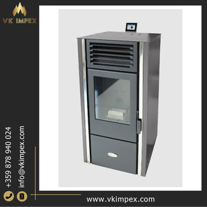 Elegante estufa de pellets de diseño moderno con capacidad de calefacción de habitación de 180m3 Características Air Jacket-Precio directo de fábrica desde Bulgaria - Product Image 2