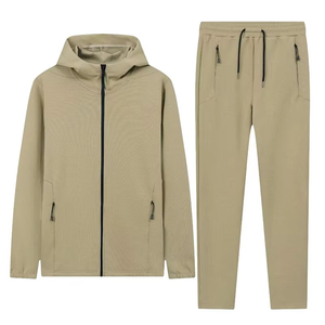 Ensemble veste et pantalon à capuche pour hommes, jogging de plein air, respirant, imprimé, vêtements de sport d'automne - Product Image 4