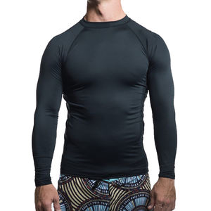 OEM 100% polyester Compression Rash Guard hommes haute qualité à manches longues chemise athlétique hommes personnaliser entraînement Fitness t-shirt hommes - Product Image 4