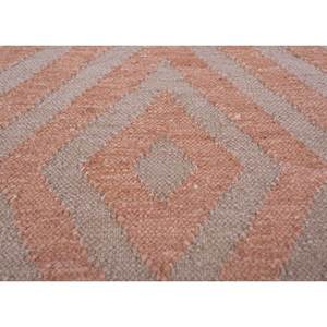 Alfombras Geométricas Clásicas de Lana Roja y Naranja, Tejido Plano de Gran Tamaño 9x12 para Entrada del Hogar, Ideal como Regalo - ADWL-13213 - Product Image 3