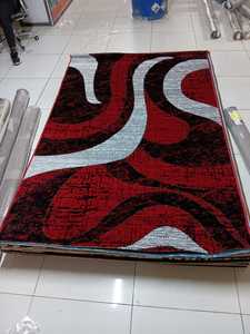 Tapis Adiva turc en polyester shaggy, tissé jacquard, fabriqué à la machine, à poils longs, rembourré, réversible, lavable, antidérapant, antimicrobien - Product Image 3