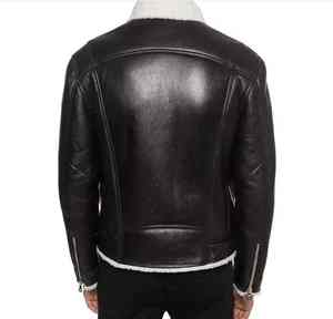 Venta caliente Nueva llegada Venta caliente Hombres con estilo High Street Style Premium Quality Super Selling Jacket Real Genuine Leather For Men - Product Image 2