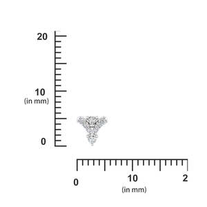 Valley View <b>Diamond</b> Nosepin-Gold Plated Zircon Body Jewelry for Wedding & Gift - Product Image 5