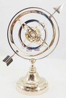 Astrolabe sphérique en laiton marin, fait main, durable, style Art déco moderne, décoration vintage marine pour la maison et le bureau