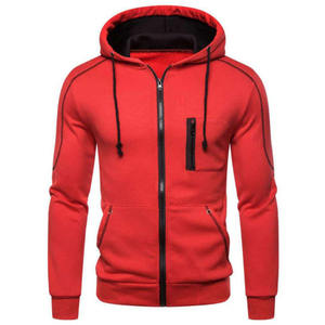 Leisure Sweater Youth Hooded Long-sleeve Zipper Hoodies Wish High Quality Sports for Men Winter Hoodies Fabric <b>Knitted</b> Hoodies - Product Image 2