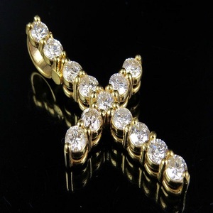 Petite Ligne De Luxe Moissanite Diamant 925 Argent Croix Religieux Minimal Pendentif Pour Hommes Femmes Style Pour Toutes Les Occasions - Product Image 1