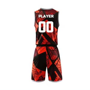 2025 nouvelle mode avec uniforme de basket-ball de haute qualité hommes jeunesse conception de Sublimation personnalisée foule graphique imprimé ensembles de maillot - Product Image 5
