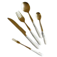 Juego de Cubiertos de Acero Inoxidable con Diseño Antiguo en Color Plateado, Diseño Elegante y Moderno, Gran Venta, Ideal para Bodas - Product Image 6