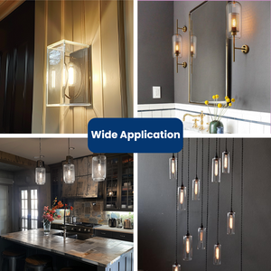 Chất lượng cao T30 4 Wát 470lm Led hình ống bóng đèn dây tóc E27 cơ sở 220V rõ ràng hổ phách cơ thể thủy tinh không nhấp nháy LED Filament ánh sáng bóng đèn CE - Product Image 5