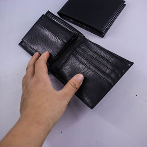 Cartera Corta de Cuero Genuino Unisex Más Vendida, Delgada, de Lujo, Minimalista, Tarjetero, Forro de Poliéster RFID, Uso Diario - Product Image 6