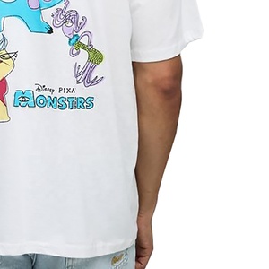 2025 camiseta de gran tamaño con gráfico de cuello alto para hombres 100% algodón a granel camisetas blancas personalizadas Boxy Fit diseño impreso - Product Image 4