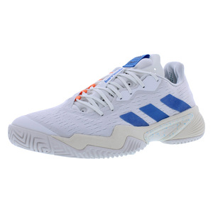 Scarpe da uomo Adidas Barricade Colore: Bianco/Blu/Menta 100% autentiche - Product Image 1