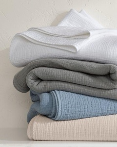 Vente en gros de tissu de coton mousseline biologique 40 '' / 101cm de largeur supplémentaire double gaze de coton pour robes rideaux autres utilisations textiles - Product Image 1