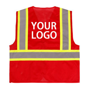 Gilet de sécurité réfléchissant avec plusieurs poches pour les ouvriers du bâtiment - Product Image 4