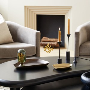 Bandejas decorativas para el hogar, forma redonda hecha a mano, Color dorado para vajilla, mesa de comedor, bandejas para servir, casas, hoteles y resorts - Product Image 3