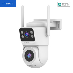 Cámara de Seguridad Inteligente para Exteriores con Doble Lente 2K+2K PTZ WiFi, con Detección y Seguimiento Humano por IA, Aplicación IMILAB LIFE, Blanca - Product Image 1