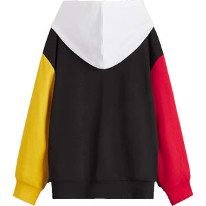 Sudadera con capucha para hombre con hombros caídos, bolsillo de bloque de Color, logotipo personalizado bordado, de felpa francesa, de gran tamaño, 100% algodón, impermeable, transpirable - Product Image 2