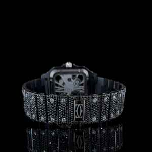 Reloj de Pulsera Analógico con Diamantes de Laboratorio e Incrustaciones de Moissanita Claridad VVS, Regalo de Joyería de Lujo Personalizado para Hombre - Product Image 5